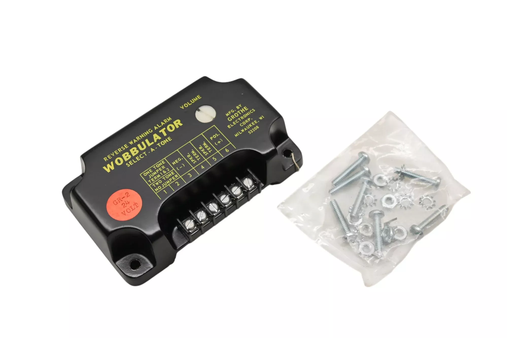 Grothe Electronics GR-2 24V Select-A-Tone Reverse Warning Alarm Wobbulator Kit NOS