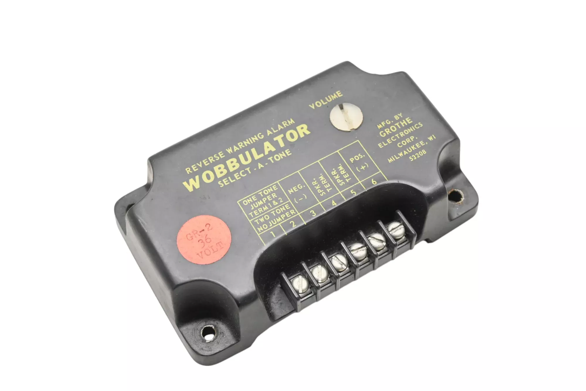 Grothe Electronics GR-2 36V Select-A-Tone Reverse Warning Alarm Wobbulator