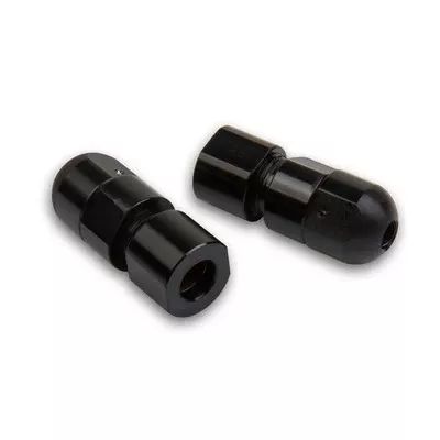 Holley Vent Tubes - Rollover Valves Black Anodized
