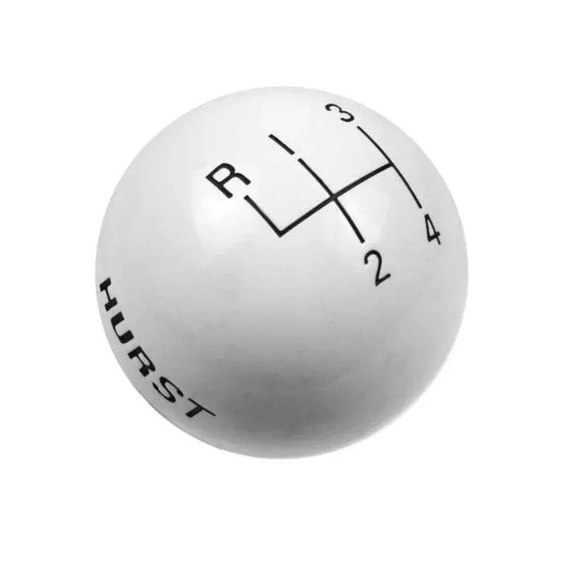 Hurst Shift Knob - White 4-Speed 3/8-16 Threads