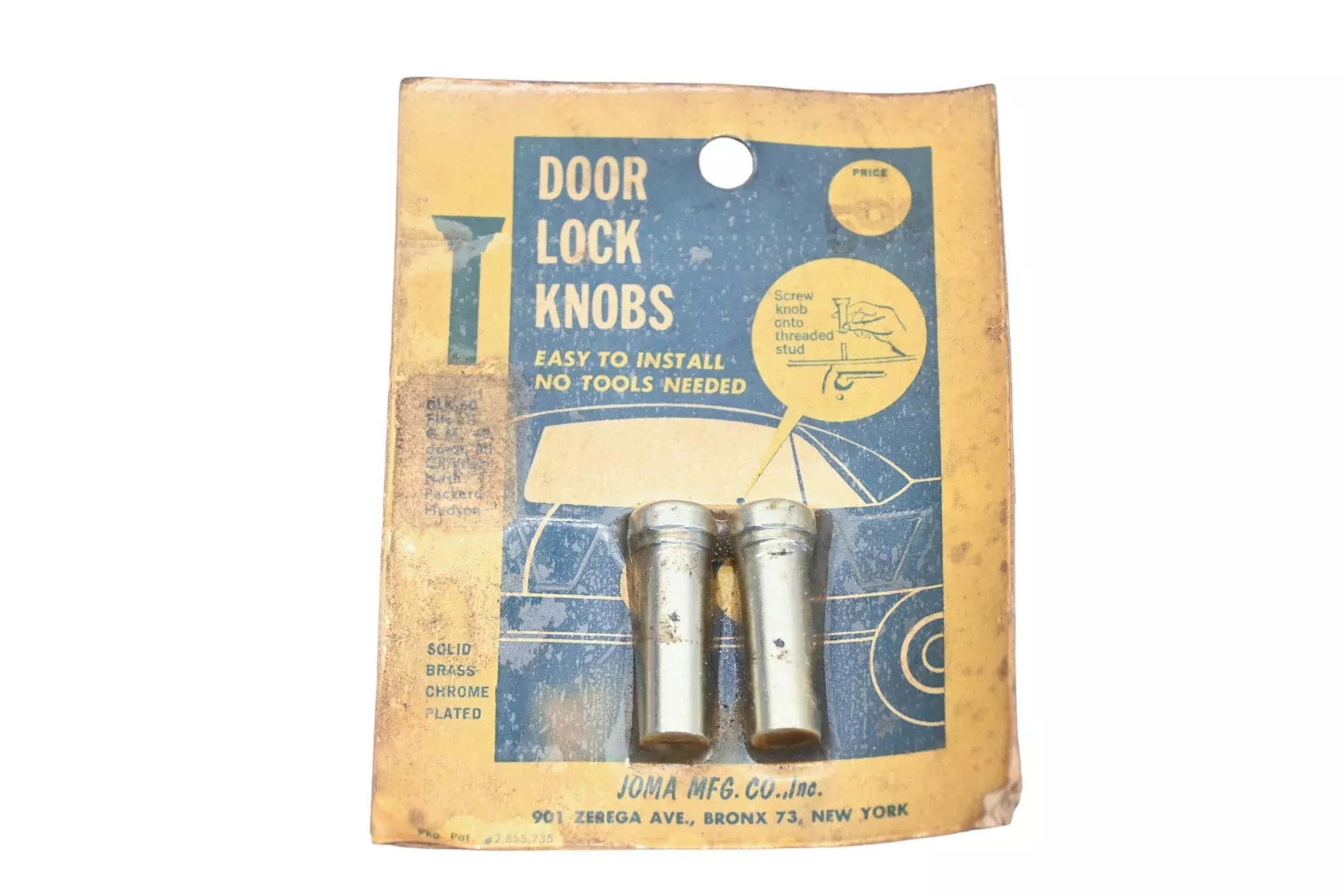 Joma DLK-60 Door Lock Knobs Qty 2 NOS