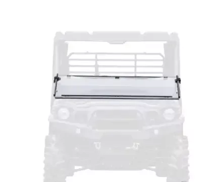 KAWASAKI MULE PRO SCRATCH RESISTANT FLIP DOWN WINDSHIELD