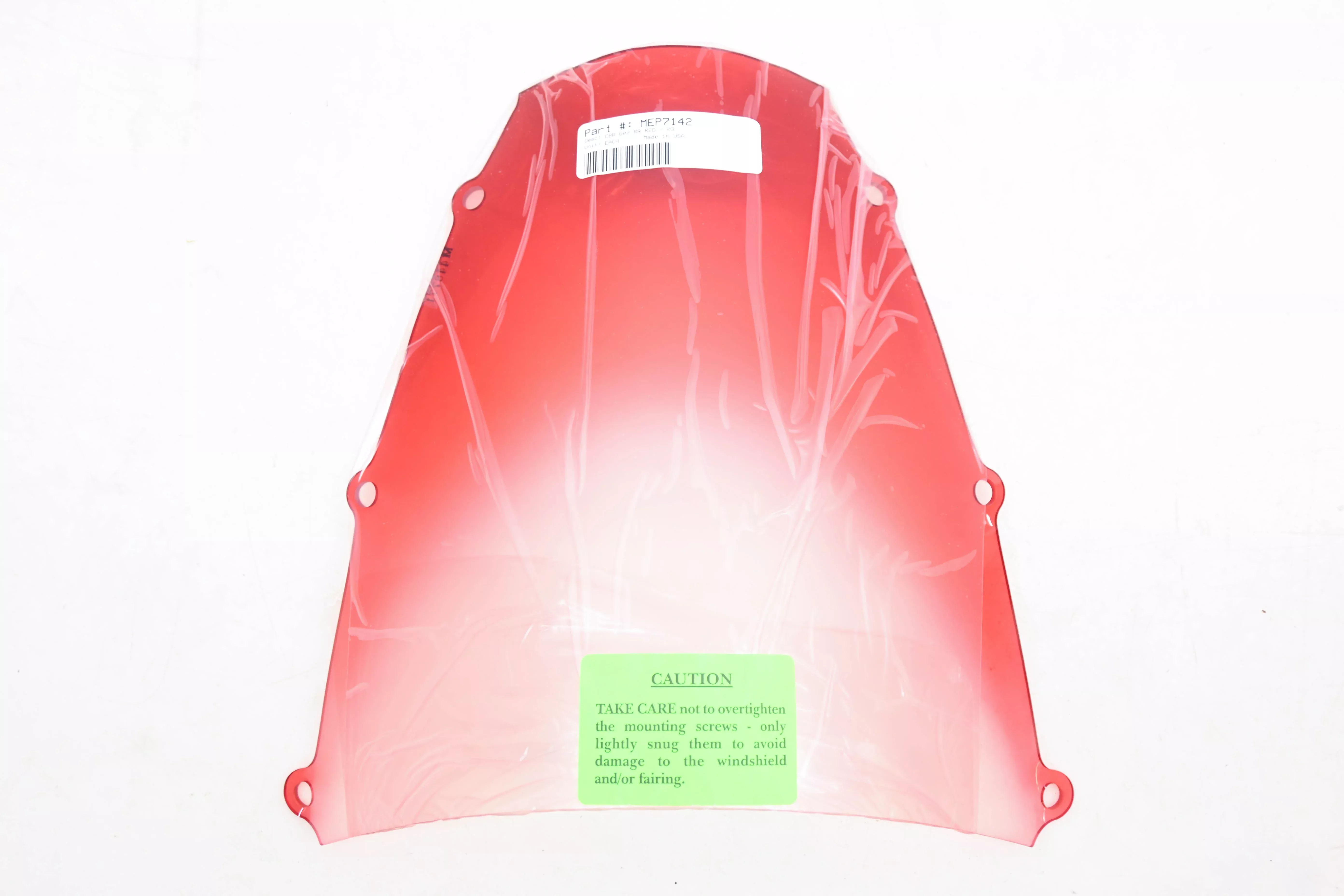 Memphis Shades MEP7142 Red Windscreen NOS