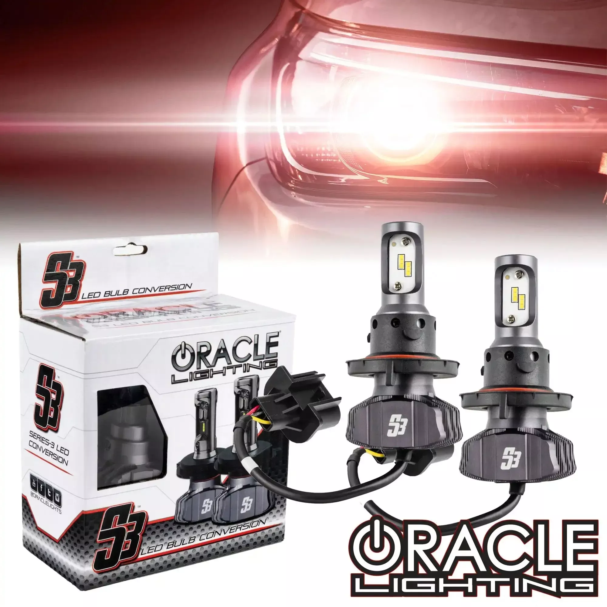 Oracle Lighting S5236-001 H13 - S3 LED Headlight Bulb Conversion Kit - 6000K