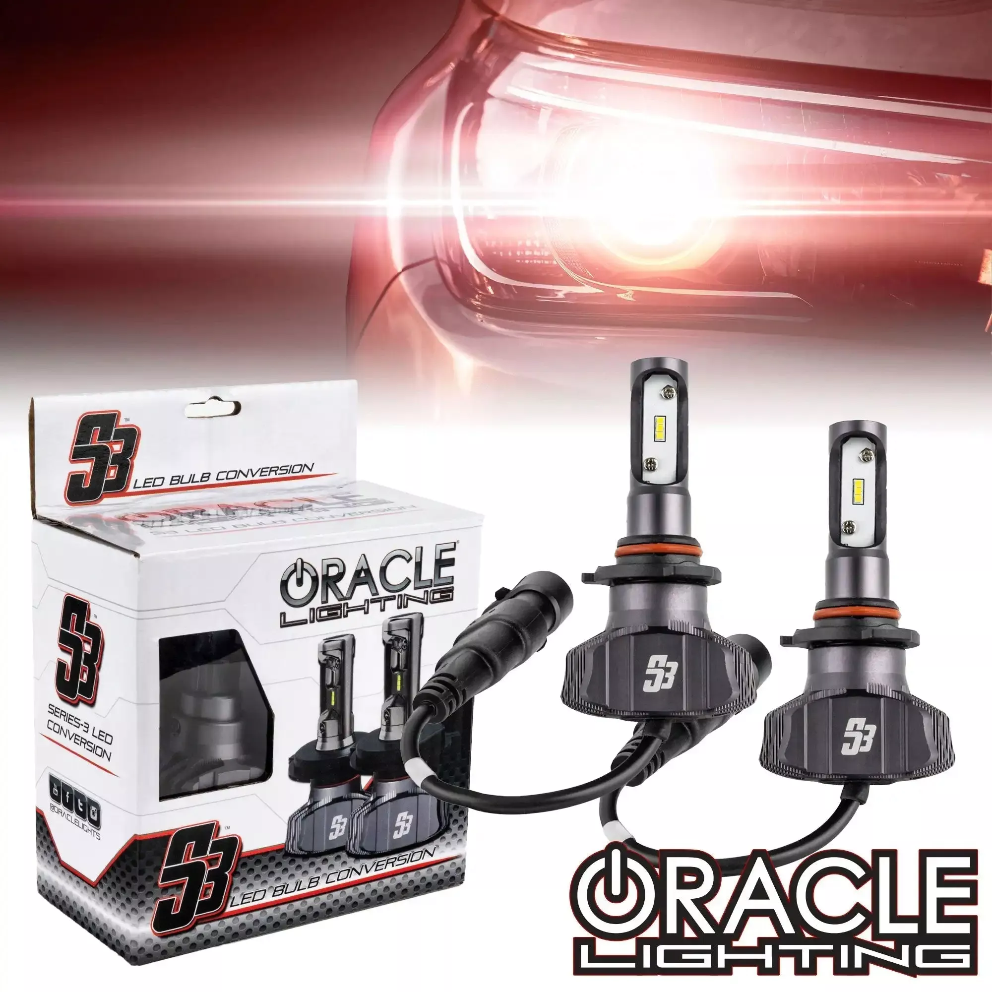 Oracle Lighting S5239-001 9005 - S3 LED Headlight Bulb Conversion Kit - 6000K