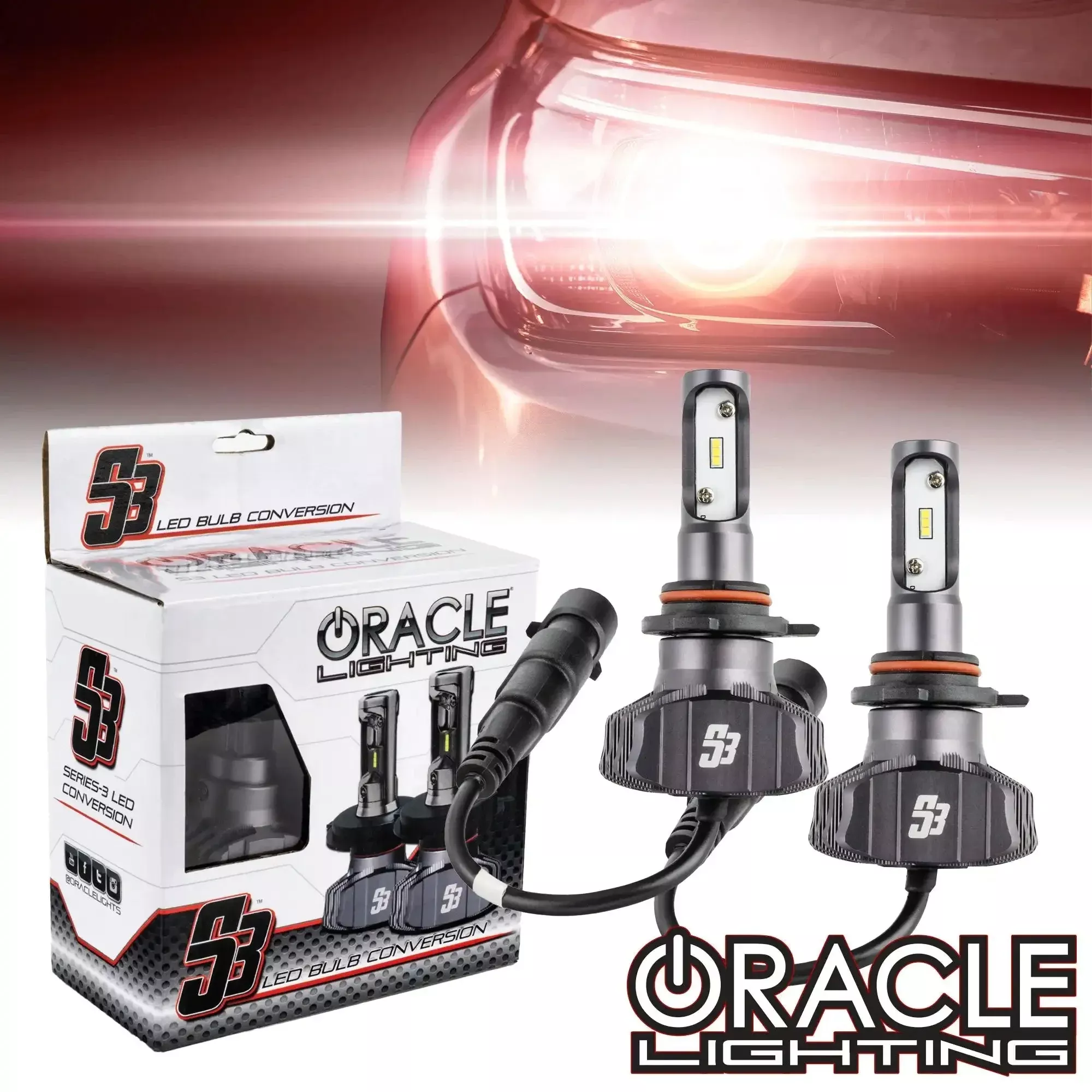 Oracle Lighting S5242-001 9012 - S3 LED Headlight Bulb Conversion Kit - 6000K