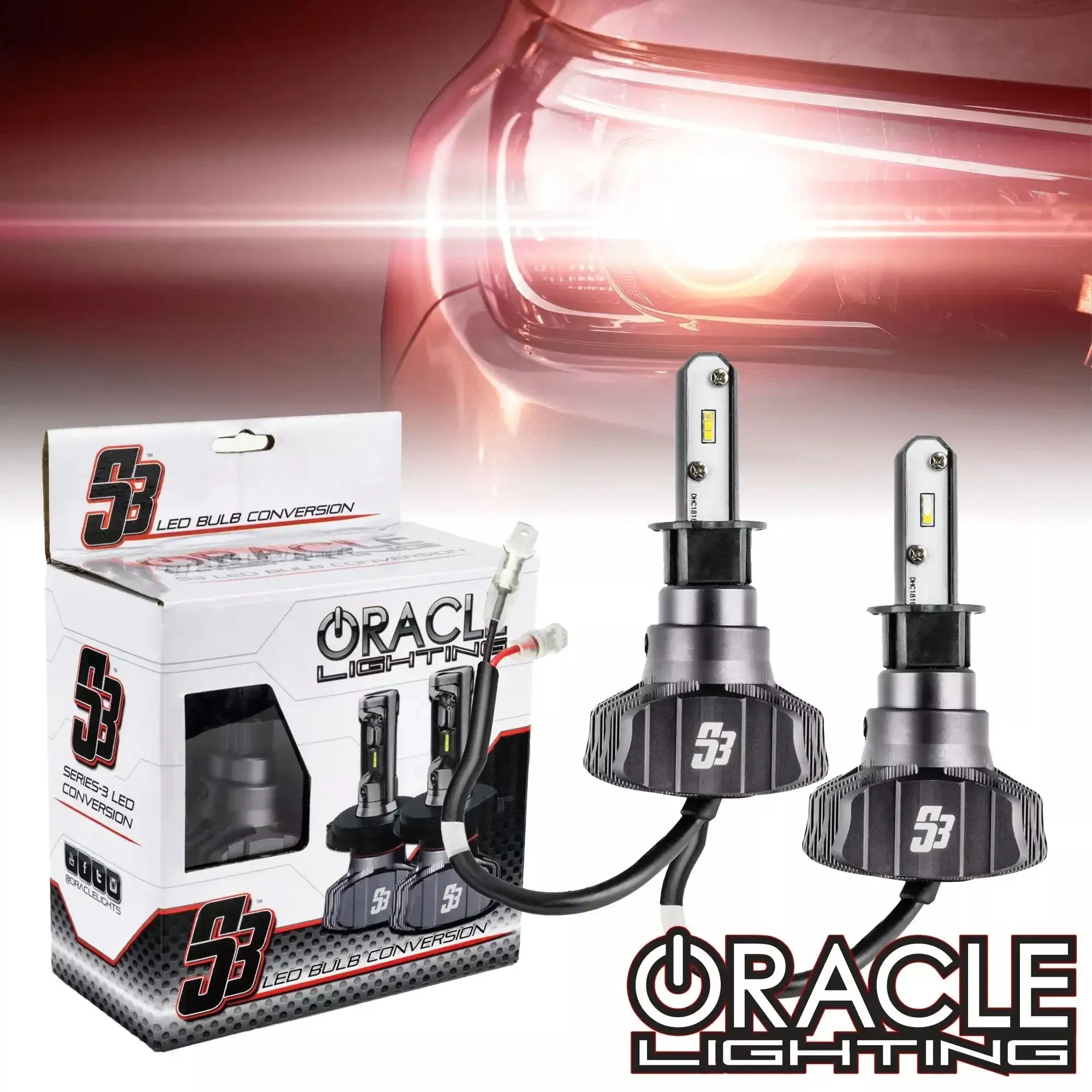 Oracle Lighting S5248-001 H3 - S3 LED Headlight Bulb Conversion Kit - 6000K