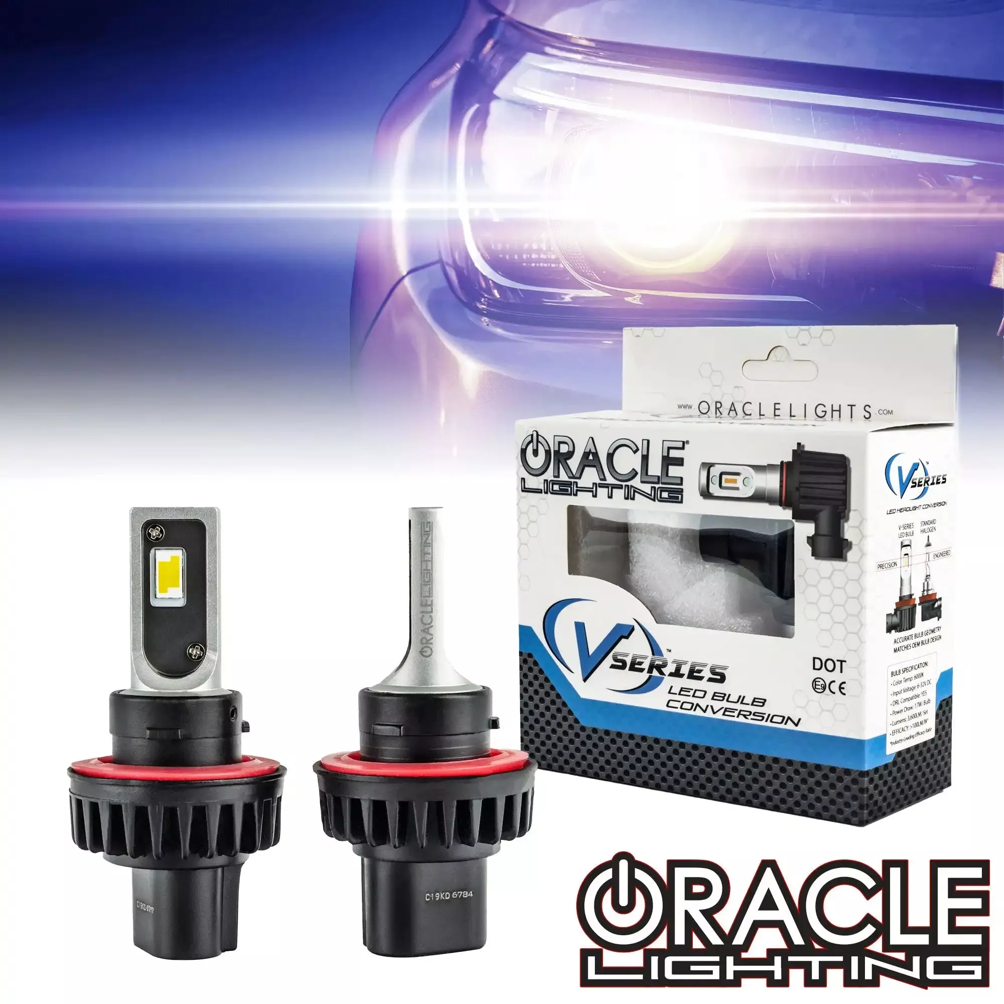 Oracle Lighting V5236-001 H13 - VSeries LED Headlight Bulb Conversion Kit - 6000K