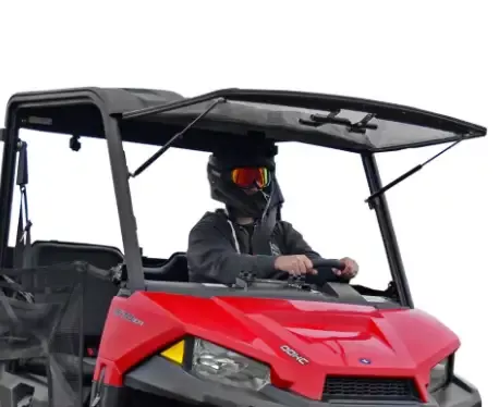 POLARIS RANGER MIDSIZE SCRATCH RESISTANT FLIP WINDSHIELD