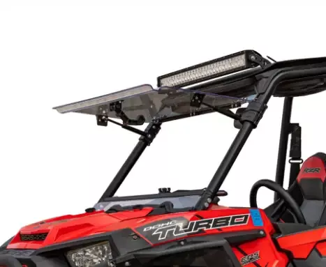 POLARIS RZR 900 SCRATCH RESISTANT FLIP WINDSHIELD