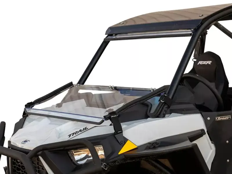 POLARIS RZR TRAIL S 1000 SCRATCH-RESISTANT FLIP DOWN WINDSHIELD