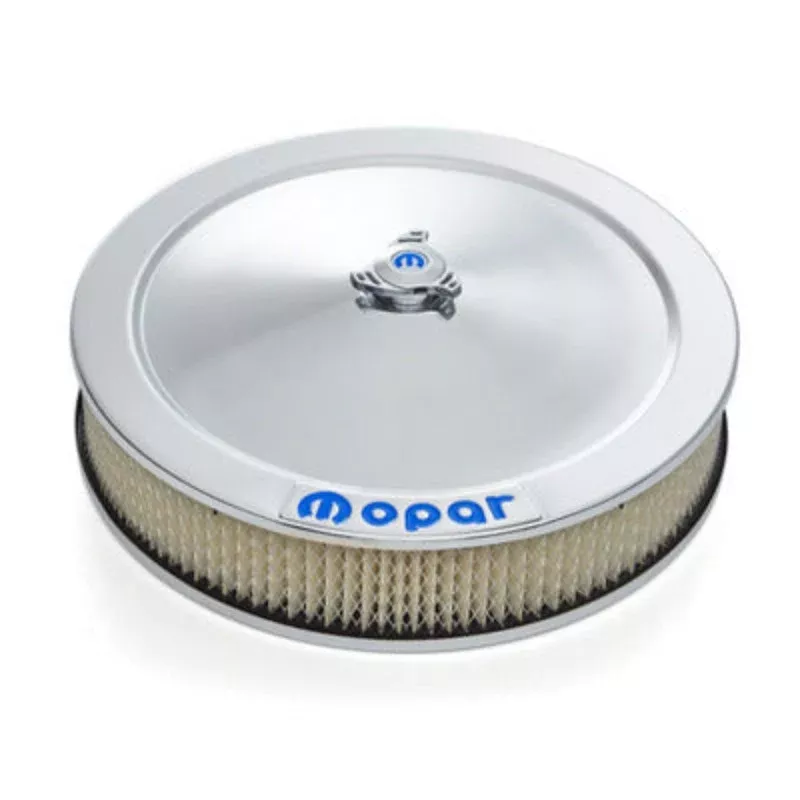 Proform Air Cleaner 14in Blue Mopar Emblem Chrome