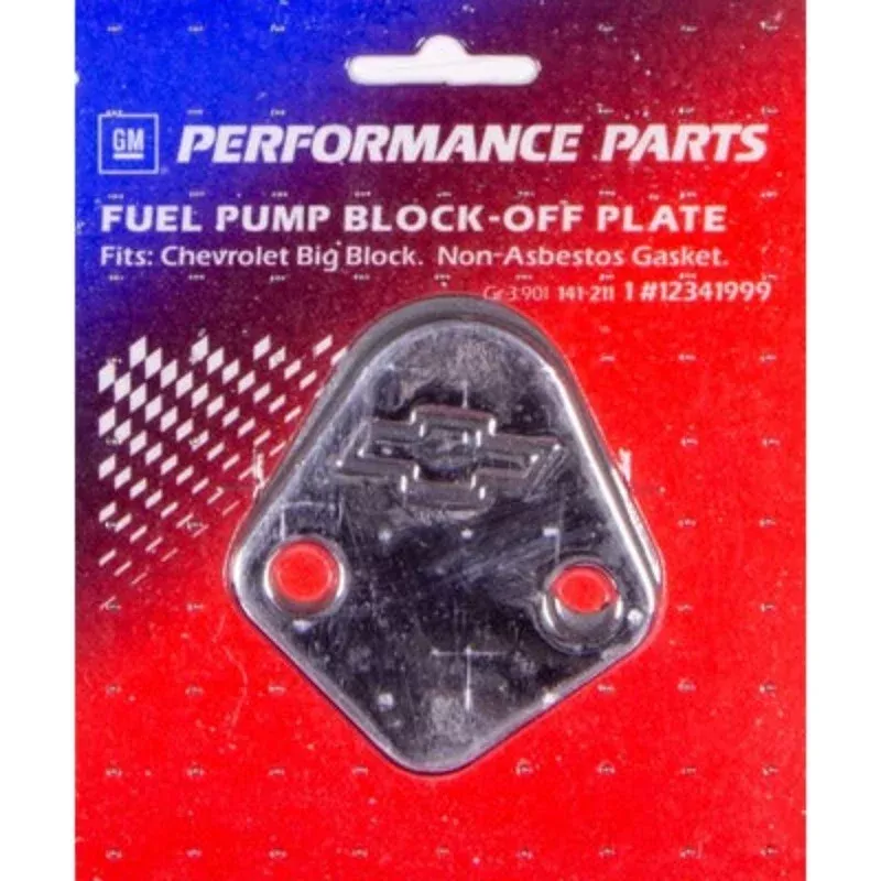 Proform Big Block Chevy (BBC) Bowtie Fuel Pump Block Off Plate