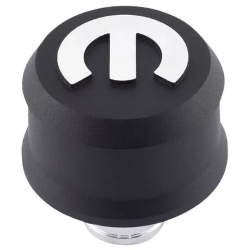 Proform Mopar Emblem Slant Edge Breather Cap - Black Crinkle