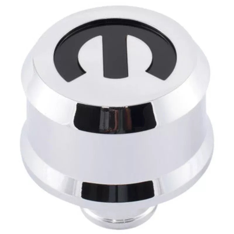 Proform Mopar Emblem Slant Edge Breather Cap Emblem - Chrome