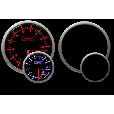 Prosport Premium Tachometer 2-1/16" - Amber/White