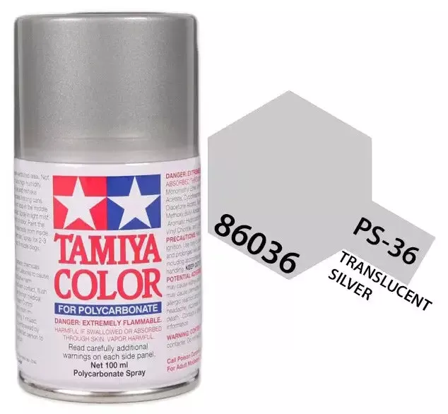 PS-36 Translucent Silver Paint, 100ml spray Can