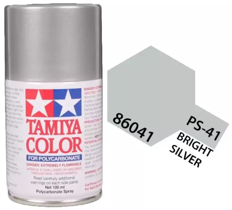 PS-41 Bright Silver Paint, 100ml Spray Can