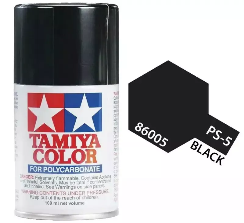 PS-5 Black Paint, 100ml Spray Can