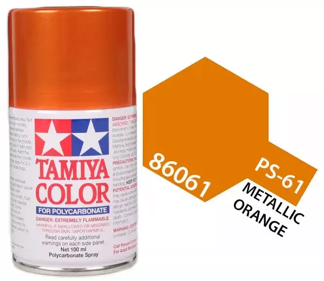 PS-61 Metallic Orange 100ml Spray Can