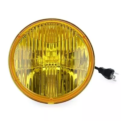 RetroBright Headlight LED Sealed 7in Round Yellow