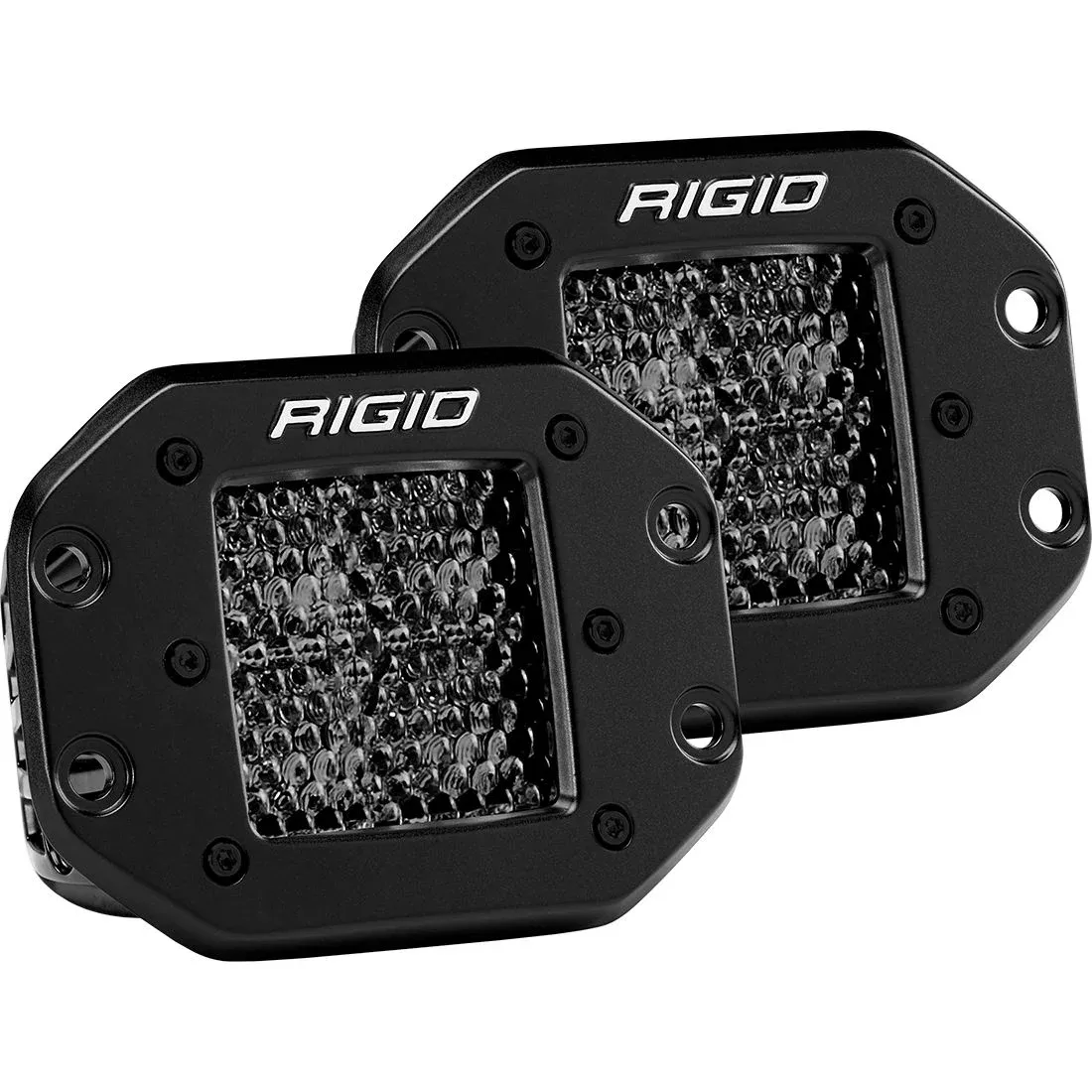 RIGID Industries 212513BLK D-SERIES PRO SPOT DIFFUSED MIDNIGHT FLUSH MOUNT