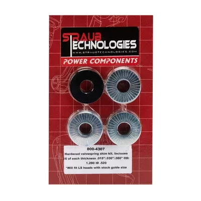 Straub Technologies Valve Spring Shim Kit 16 Each .015/.030/.060