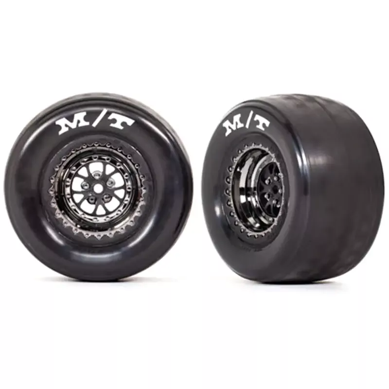 Tires and Wheels, Rear, Assembled, Weld Wheels Black Chrome