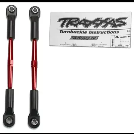 Turnbuckles, Red, Toe Link, 61mm (2): 2336X
