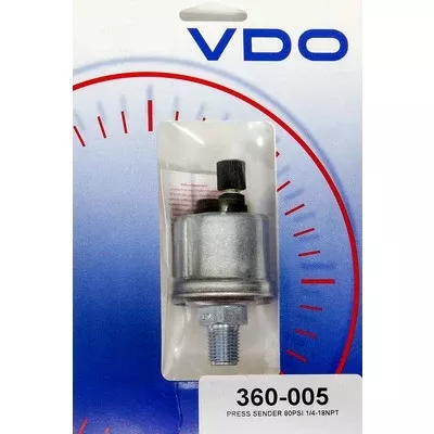 VDO Pressure Sender 80 PSI 1/4-18NPTF 29/8