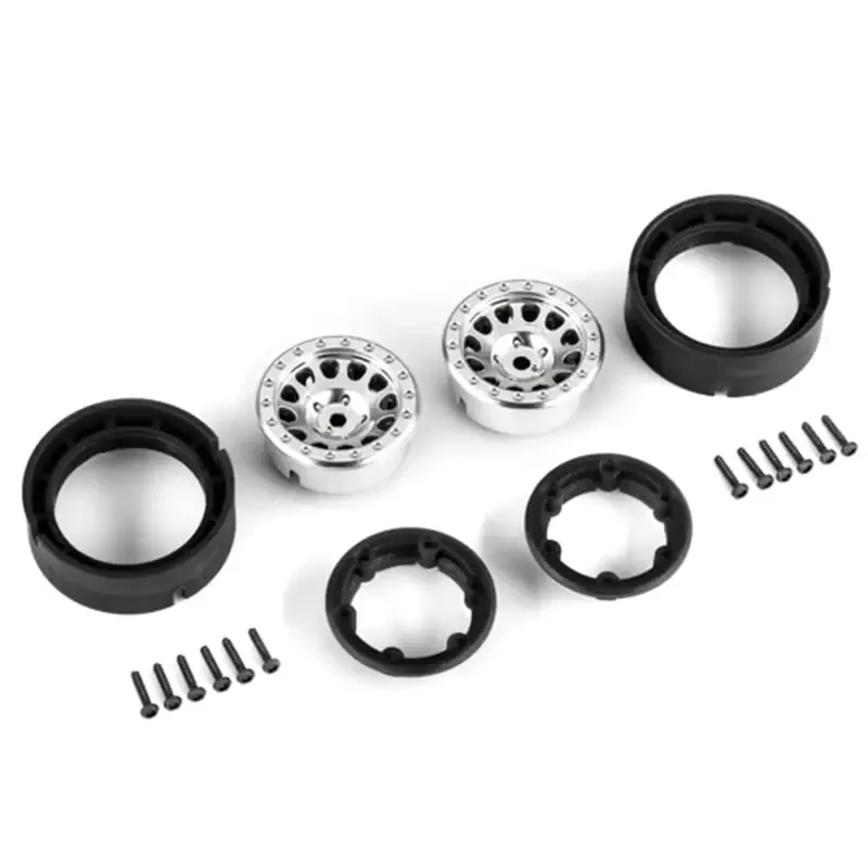 Wheels, 1″, Method Race 105 Beadlock, Satin Chrome (2)